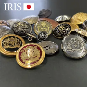 Японская распродажа изготовленных на заказ фирменных металлических кнопок для одежды Роскошная кнопка