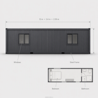 Maison conteneur insonorisée 40 pieds extensible préfabriquée modulaire bureau hôtel villa CE Laine de roche