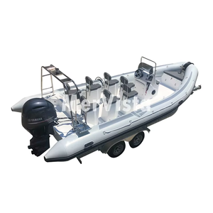Bateaux pneumatiques de luxe de 7 m en caoutchouc Barvoy Patrol Cruising Orca en aluminium Hypalon avec moteur hors-bord - Product Image 3