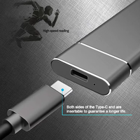 SSD Eksternal 1TB Kecepatan Tinggi USB 3.2 Gen 2 Portable Solid State Drive 520MB/s untuk Laptop PC Gaming