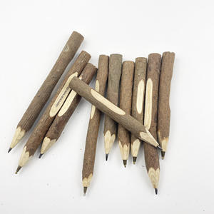 Lápiz de madera con forma de rama, hecho a mano, para decoración de fiestas, oficina, escuela, con logotipo personalizado - Product Image 1