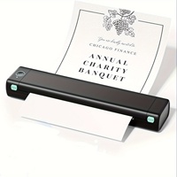 Printer tato Mini portabel, M08F A4 nyaman, Printer tato Mini portabel, tanpa tinta, Printer termal pekerjaan rumah seluler, LOGO OEM