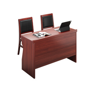 Table de conférence Mingzu 1,2 m en bois massif double, sans peinture, pour salle de réunion et bureau - Product Image 2