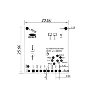 โมดูลเรดาร์ HLK-LD6002 FMCW ใหม่60GHz 600mA ตรวจจับอัตราการเต้นของหัวใจ3.3V 1.5M 2T2R PCB 1MB แฟลช LD6002