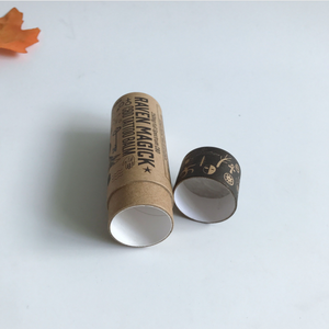 Tube en papier kraft recyclé écologique avec impression personnalisée, contenant cosmétique jetable pour baume solide pour les lèvres - Product Image 6