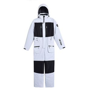 New One-piece Ski <b>Suit</b> Men and <b>Women</b> <b>Suit</b> Single-board Double-board Warm Windproof Waterproof <b>Snow</b> <b>Suit</b> Ski Pants - Product Image 2