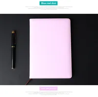 Carnet de notes/agenda A5 en cuir PU, style japonais et coréen, personnalisable, pour l'école, le bureau, les affaires, cadeau, papeterie, couverture rigide