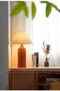 Style japonais nouveau produit 2025 décoratif rotin lampe Base fil cadre décoration de la maison meilleure utilisation dans la <span class=keywords><strong>chambre</strong></span> salle d'étude - Product Image 5
