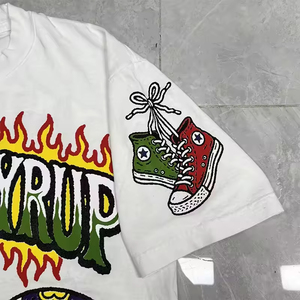 T-Shirt <span class=keywords><strong>Oversize</strong></span> di Alta Qualità a Maniche Corte 100% Cotone <span class=keywords><strong>Abbigliamento</strong></span> <span class=keywords><strong>Uomo</strong></span> 'THAT'S a AWFUL LOT of COUGH SYRUP' T-Shirt per <span class=keywords><strong>Uomo</strong></span> - Product Image 3