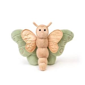 Hot Sale Custom Green Wings Schmetterlings form PP Baumwoll kissen Weiches Stofftier Spielzeug kissen für Kinderzimmer Dekor Nette Geschenk idee - Product Image 1