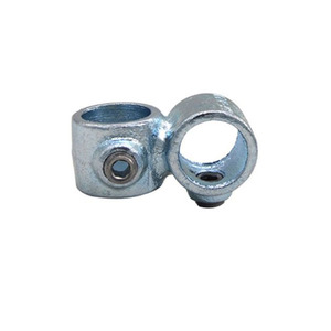 Conector de barandilla resistente personalizable: Accesorio de tubería redondo galvanizado de 1 ", no se necesita soldadura, accesorios de abrazadera, tubería - Product Image 2