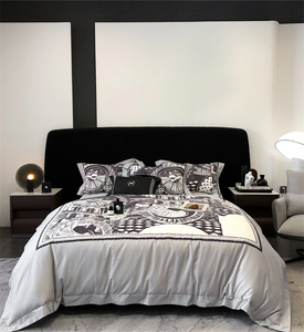 <span class=keywords><strong>Barcelona</strong></span> Gothic Punk cotton Ga Trải Giường thiết lập bốn mảnh Mỹ retro phong cách kỹ thuật số in ấn mềm bộ đồ giường chăn ga trải giường - Product Image 6