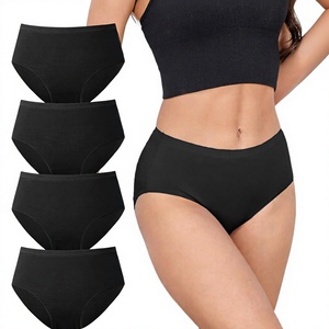 Culottes Hipster Femme Taille Moyenne 100% Fibre de Bambou Sans Couture Respirantes Tricotées Couleur Unie Usage Quotidien Logo à la Taille - Product Image 4