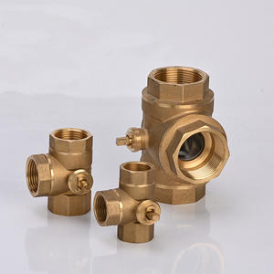 Válvula eléctrica de latón, válvula de bola eléctrica de tres vías, bobina de ventilador de aire acondicionado central de 1/2 pulgadas - Product Image 5
