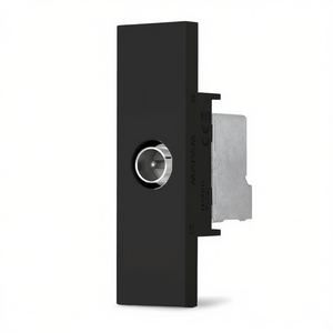 ZEN Line TV Socket Black Wall Mount Antenna Connector - Product Image 2