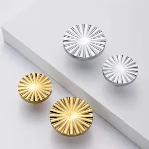 New Sunflower cabinet knobs creative drawer pulls wardrobe knob handles solid brass children room drawer knobs