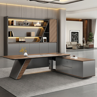 Bureau de direction de luxe, table de patron moderne, grand mobilier de bureau, bureau de direction haut de gamme, table de bureau de patron de luxe