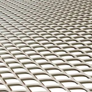 Hot Sales Ripple Micro Mesh Raised Expanded Metal Stainless Steel Walking Mesh Grill Menards For Construction Work