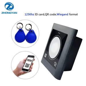 QR Code Scanner NFC Access Control RS232 RS485 TTL 125Khz 13.56Mhz RFID Outdoor Wiegand QR Code Reader