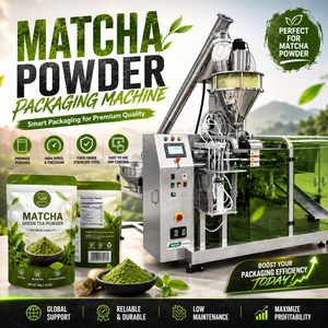 Máquina de Alta Velocidad para Llenado y Sellado de Bolsas Preformadas Doypack para Polvo de Matcha, Té Verde, Bebidas Lácteas y Proteína en Polvo - Product Image 1
