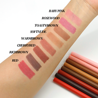 Nouveaux arrivages Vente chaude Preuve des taches Contour des lèvres Taches de lèvres Liquide Lip Liner Vegan Private Label Lipliner 12 heures