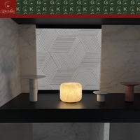 Cylindre en marbre blanc chaud GOLDKING pour salon, chambre, hôtel – Éclairage en pierre personnalisé OEM ODM directement de l'usine