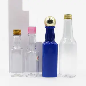 زجاجة جديدة لزيت الجسم من البلاستيك الشفاف على شكل بيرة 150 مل 250 مل 280 مل PET PCR مع غطاء ألومنيوم لتعبئة زيت الاستحمام ومنتجات العناية بالبشرة