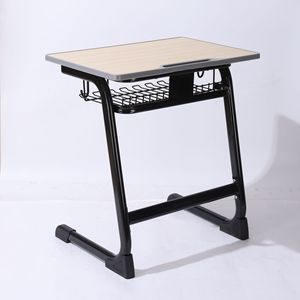 Escritorio escolar Lin Ying con cesta de almacenamiento para estudiantes de primaria y secundaria, estilo moderno minimalista, material de tablero - Product Image 1