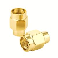 SMA-Conector de terminal de carga SMA-Enchufe macho Carga ficticia 50-Ohm RF Coaxial SMA-Tapa antipolvo