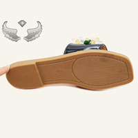 Sandales plates d'été pour femmes, nouveau design luxueux, à bout ouvert, résistantes à l'usure, pour l'extérieur, vente en gros