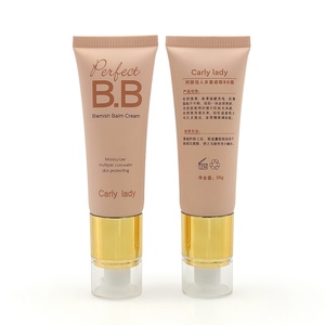 Emballage personnalisable pour petit tube de crème BB, fabriqué en usine, tube ovale en plastique avec pompe, imprimé en couleur, conteneur cosmétique vide - Product Image 5