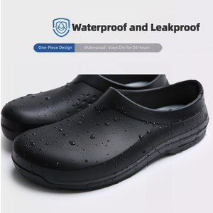 Unisex Slip-On Lightweight Slip Resistant Food Service Oil Resistant <strong>Waterproof</strong> Safety <strong>Work</strong> for Kitchen Chef Restaurant Shoes - Product Image 3