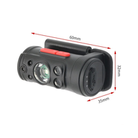 Mini lampe frontale LED rechargeable 5W avec indicateur de batterie 5 modes 18650 lampe frontale d'urgence alimentée par batterie