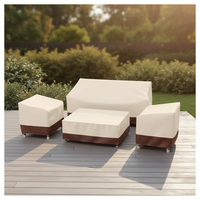 Housse de protection pour canapé d'extérieur, camping, durable, imperméable, résistante aux UV, écologique, anti-poussière, haute résistance des couleurs, tissu Oxford
