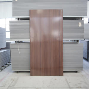 Panneau mural en PVC pour revêtement mural, grain de <span class=keywords><strong>bois</strong></span> naturel, durable, léger, imperméable, ignifuge, facile à nettoyer, pour intérieur - Product Image 2