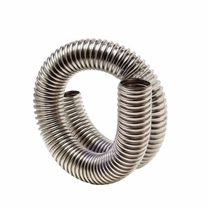 Tuyau flexible scellé en métal ondulé argenté d'acier inoxydable - Product Image 4