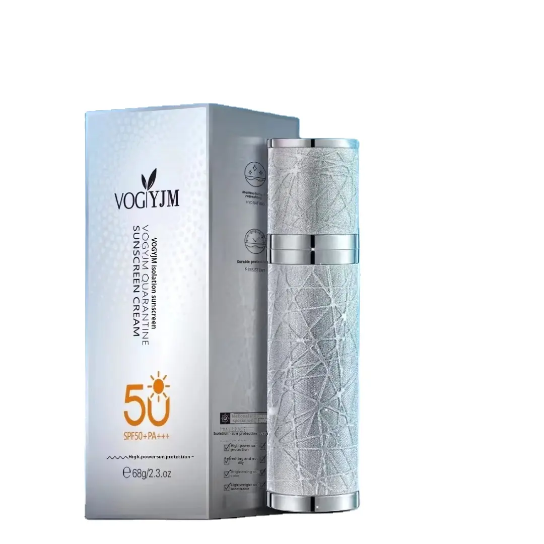 Private Label Nourishing UV Sunblock Cream Anti Aging SPF 50 Pa+++ Travel Size Sliver Moisturizer Sunscreen