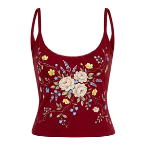 Camisetas sin mangas para mujer de la mejor calidad, material transpirable, último diseño, servicio OEM, ligeras, modernas y elegantes. - Product Image 1