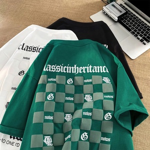 Puff impreso de gran tamaño Dtg algodón pesado de alta calidad Tops camiseta gráfica personalizada Unisex hombres camiseta 3D Puff estampado camiseta - Product Image 1