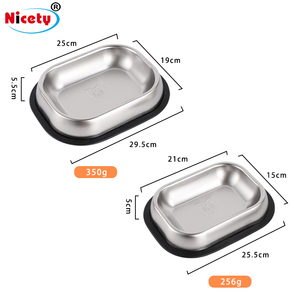 Portátil aço inoxidável 304 Pet <span class=keywords><strong>Food</strong></span> Tigelas e Alimentadores Grande Capacidade Outdoor Água Alimentação <span class=keywords><strong>Bowl</strong></span> para cães e gatos - Product Image 4