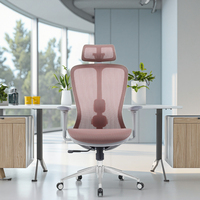 Chaise de bureau ergonomique moderne en maille Design Factory Furniture avec soutien lombaire réglable et réglage de la hauteur du siège
