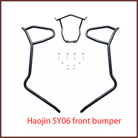 Haojin Sy06 Kit de Modification à guichet unique en acier à haute teneur en carbone pare-chocs barre d'échappement et porte-queue arrière noir mat accessoires de moto