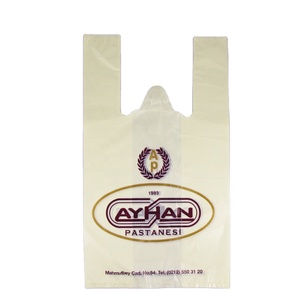 High Quality Durable HDPE Plastic T-Shirt <b>Bags</b> for Shopping and Bakers Turkey Supplier - Product Image 5