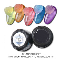HS Private Label Bio 3D Sculpture Carving Uv Nail Modeling Gel Builder Nail Gel Polish Jelly Color Set.