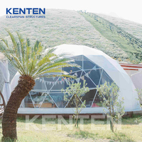 KENTEN projet japon dôme hôtel extérieur luxe glamp dôme fermé tente géodésique camping résistant aux intempéries dôme tente