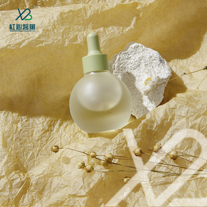 Botella redonda personalizada color macarrón 20ml 30ml botella de vidrio coleccionable color primario tapa de madera botella cuentagotas de aceite esencial vacía - Product Image 6