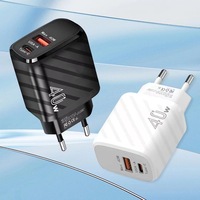 Cargador Rápido 3.0 QC PD de 20 W, Cargador Rápido USB Tipo C PD3.0 QC3.0 para iPhone 13 12 Pro Max para Teléfono Samsung, Cargador PD