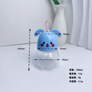 Bouchon <span class=keywords><strong>de</strong></span> chien mignon avec bouteille <span class=keywords><strong>de</strong></span> citrouille bouteille <span class=keywords><strong>de</strong></span> qualité alimentaire <span class=keywords><strong>en</strong></span> plastique PET prix <span class=keywords><strong>de</strong></span> <span class=keywords><strong>gros</strong></span> bon marché cadeau <span class=keywords><strong>de</strong></span> vacances - Product Image 2