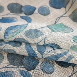 Moderna stampa digitale floreale in poliestere Look tessuto volant elegante tenda trasparente con tessuto tecnizie all'ingrosso formato corda - Product Image 3