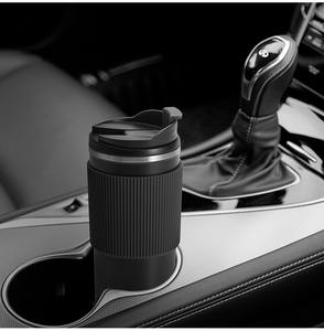 Mug Kopi Silikon Anti Selip dengan Logo Kustom Grosir, Botol Vakum Stainless Steel, Cangkir Kopi untuk Perjalanan Luar Ruangan yang Dapat Digunakan Kembali - Product Image 5